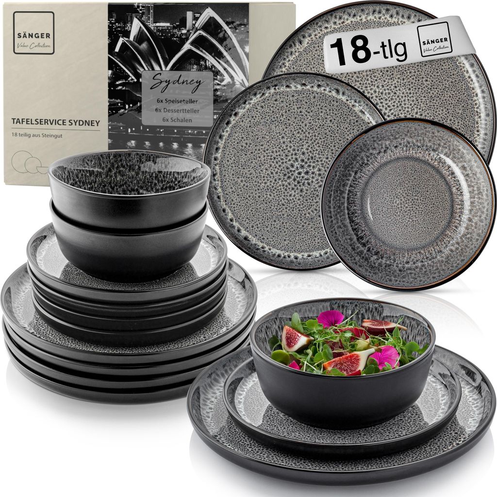 SÄNGER Speiseteller 4-teilig Mixed colors