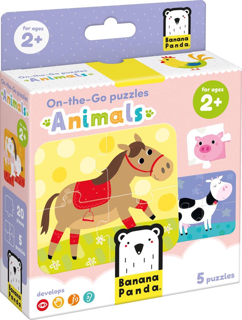 Banana Panda On-the-Go Puzzle Tiere 2+