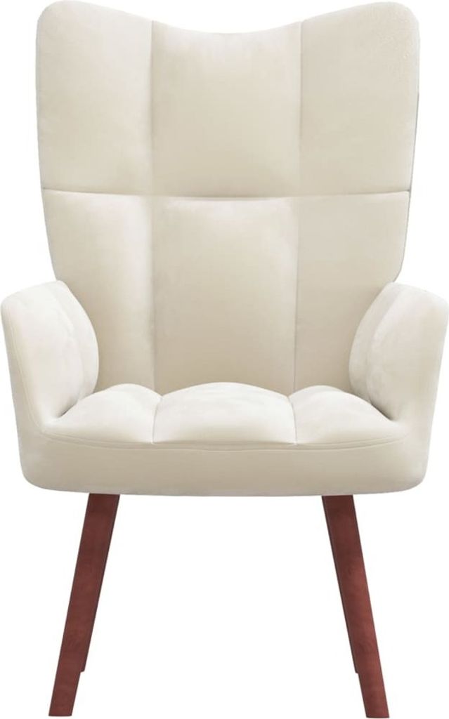 "2026 Aktion"Einzelsessel moderne - CLORIS - Relaxsessel - Polstersessel Cremeweiß Samt - 61,5 x 69 x 95,5 cm - NeuMöbel3164799