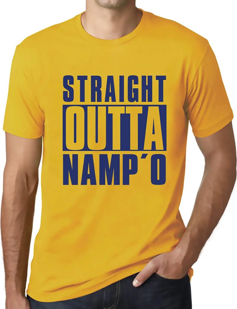 Herren Grafik T-Shirt Direkt aus dem Namp'o – Straight Outta Namp'o – Öko-Verantwortlich Vintage Jahrgang Kurzarm Lustige Druck Geburtstag Ges...