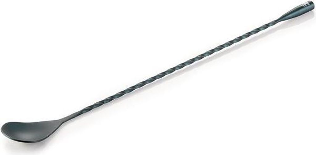 6x Barlöffel Twisted Classic Nocturn, 30 cm, blau matt - HLC, Chromnickelstahl 18/10