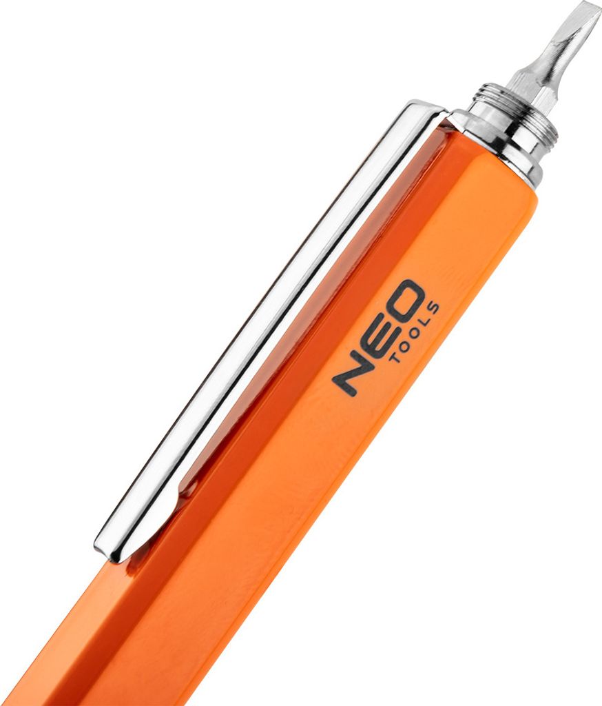 NEO TOOLS Stylo multifonctionnel 5 en 1 en métal, noir ; Image du produit 