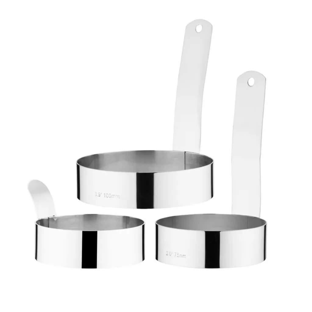 Anello Uovo Vogue per Griglia e Smash Burger: Robusto e Inox - 5