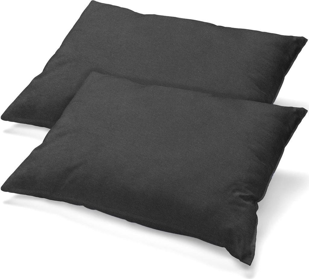 Doppelpack Classic Line Bezug 40x80 anthrazit Baumwolle Jersey