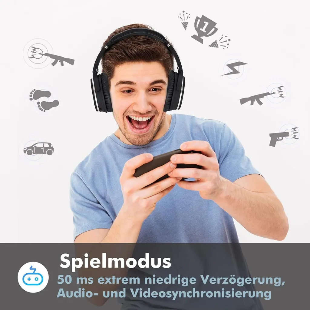 Cuffie Over-Ear ANC Next-Gen: Bluetooth 5.3 e Fast Charge 50H - 2