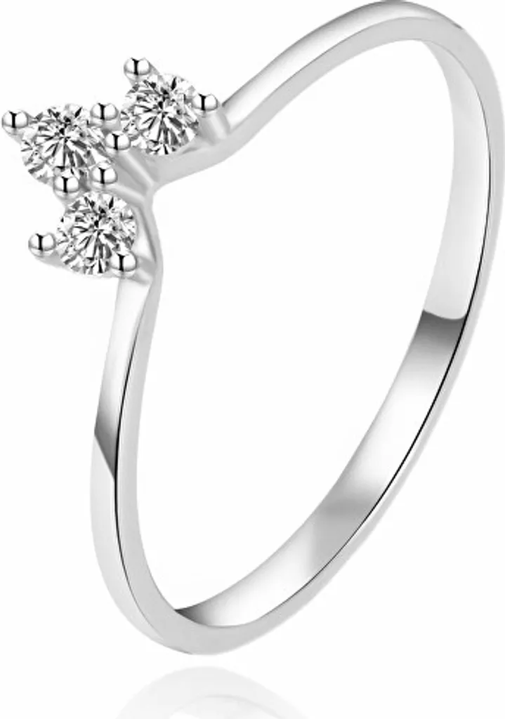 Regala Luce: Anello AGT-R22W in Argento 925 e Zirconi Chiari 54mm
