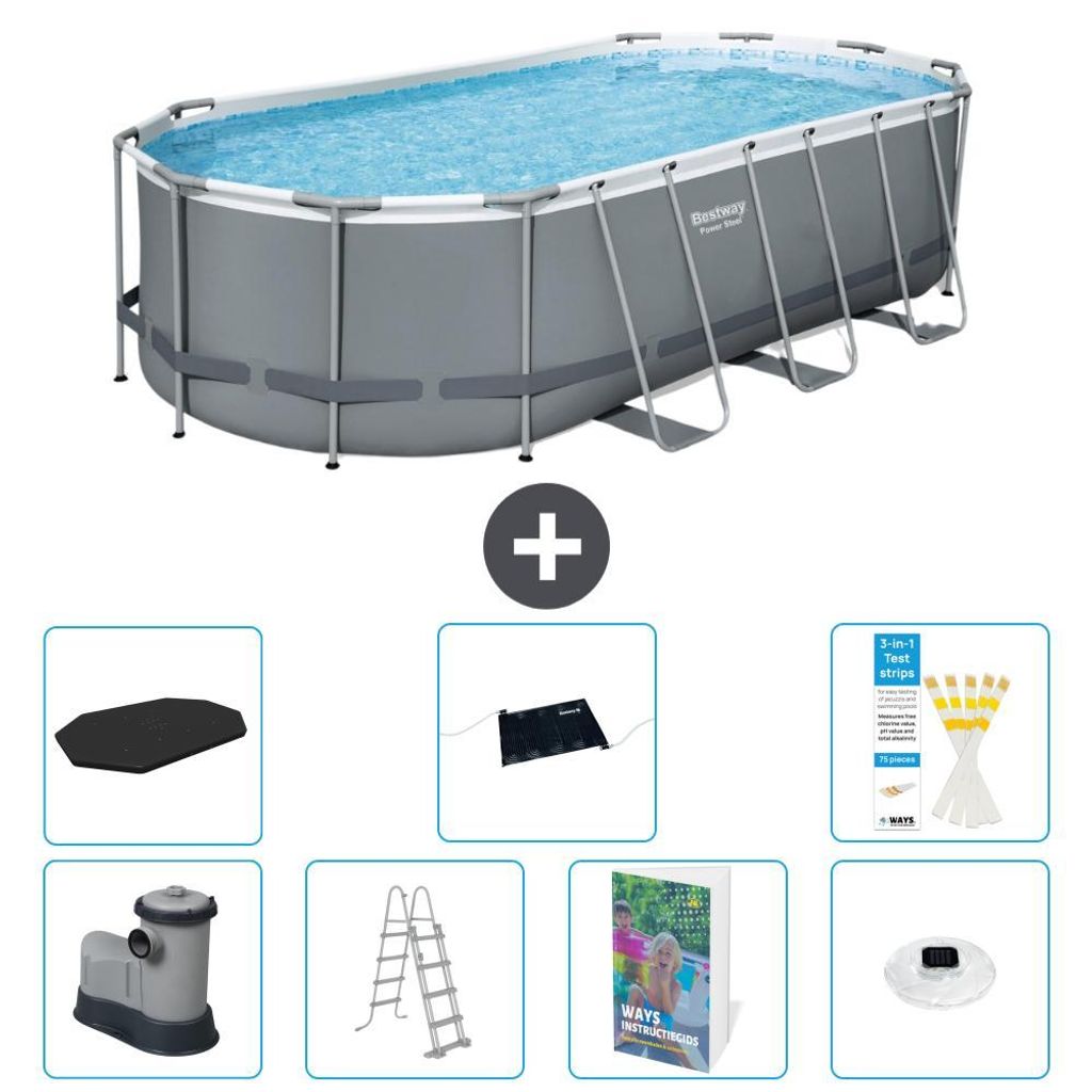 Bestway Power Steel Oval - 549x274x122 cm - 8-teilig  S598 Produktbild 