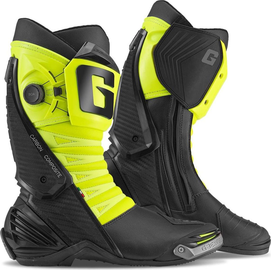 Gaerne GP1 LS Motorrad Stiefel, schwarz/neon-gelb, 44