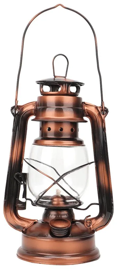 Lampe à huile vintage en verre de 25cm pour décoration intérieure rétro