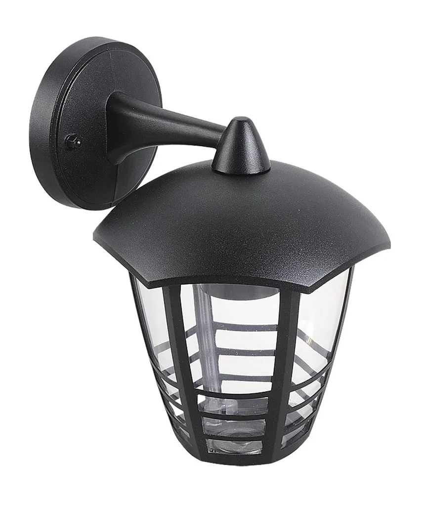 Luminaire de jardin suspendu Marseille par Rabalux en métal noir et verre