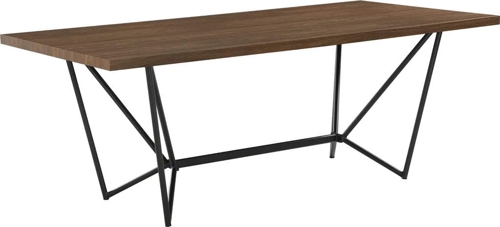 Table de repas conviviale pour 8 personnes grand format 200x100cm bois noir