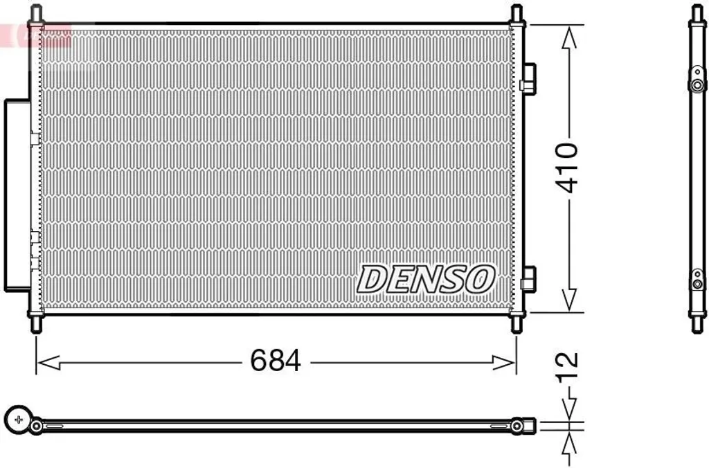 Condenseur DENSO DCN40027 Haute Efficacité avec Sécheur OE 80110T7WA01 Clim
