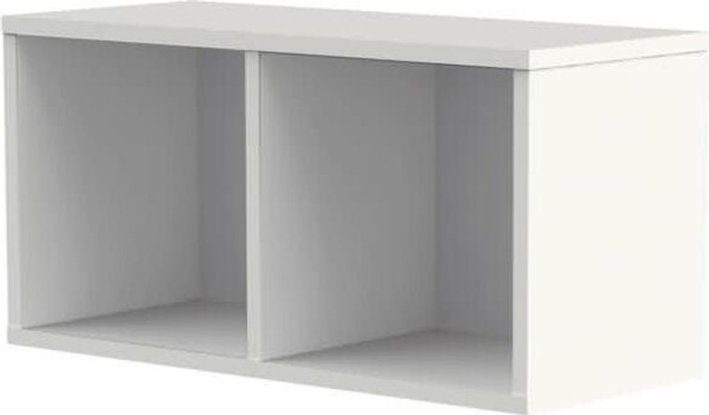 Kerkmann Wandregal Form 4 & Lugano weiss 1 OH 74x32x37 cm