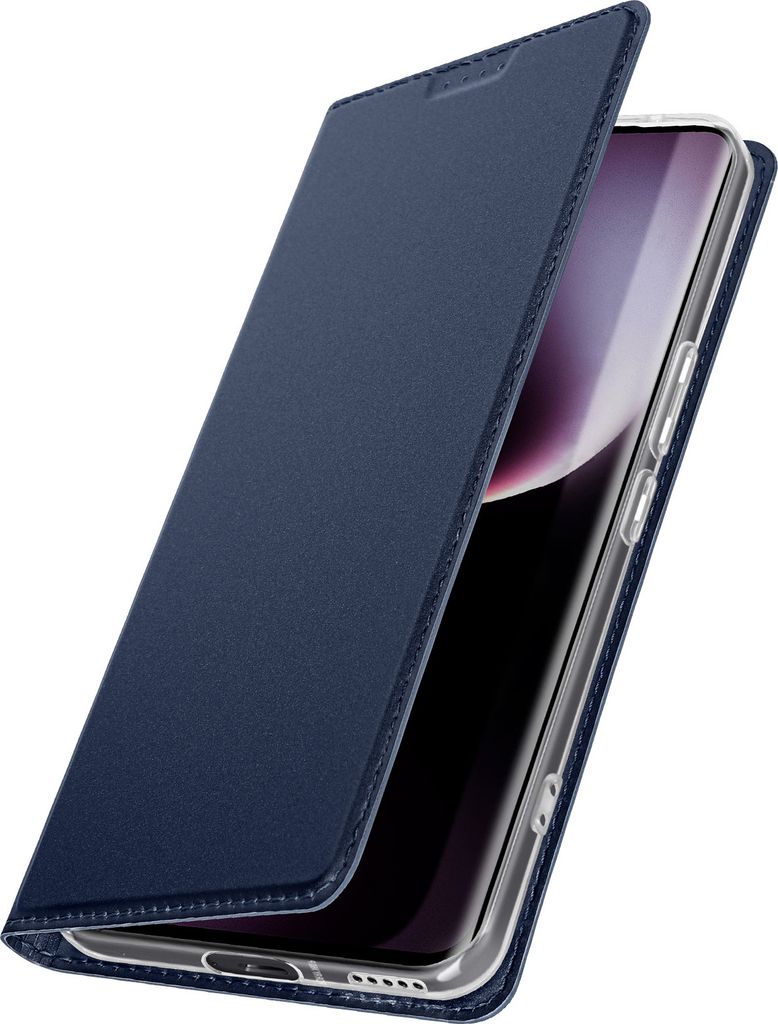 Dux Ducis, Etui für Honor Magic 7 Lite Satin-Effekt Kartenhalter Video-Ständer, Nachtblau