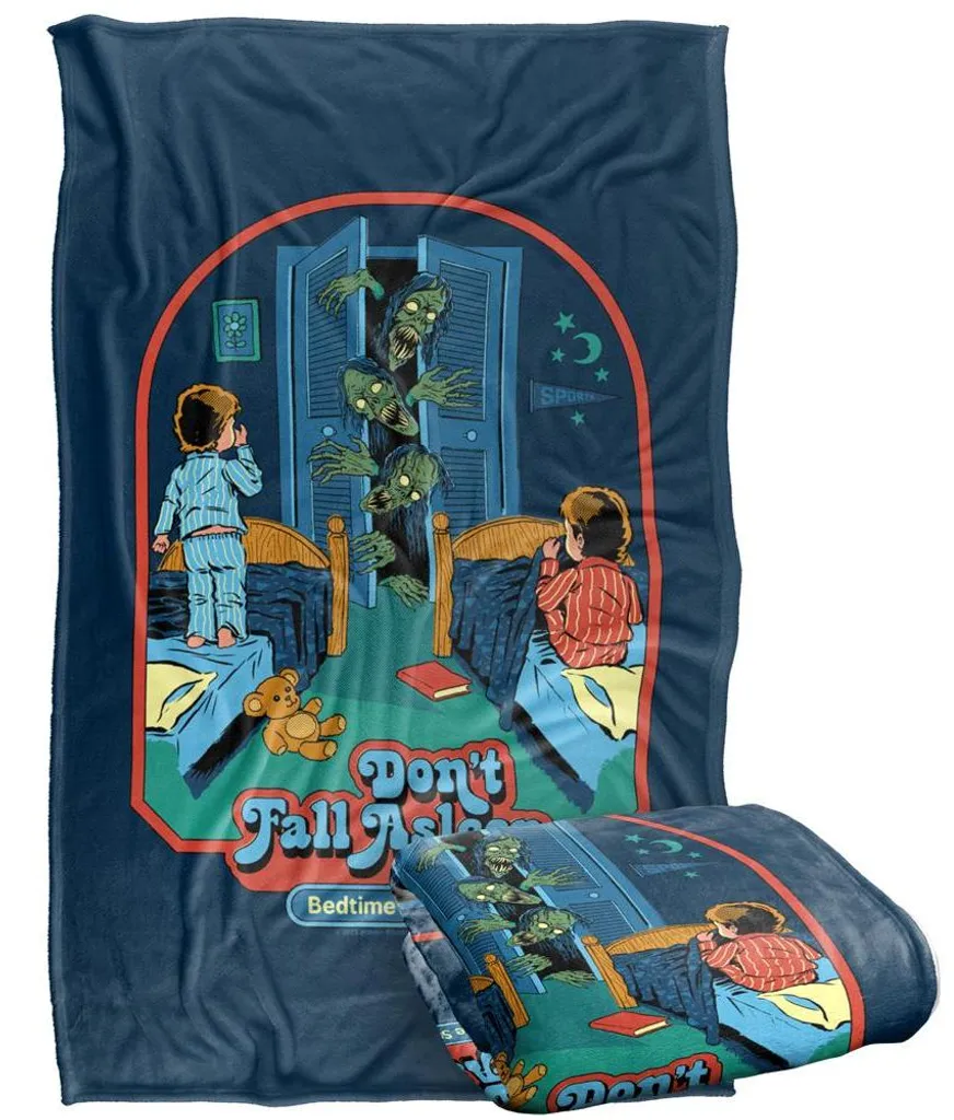 Couverture Steven Rhodes Don't Fall Asleep TV34410 Multicolore 147x91cm