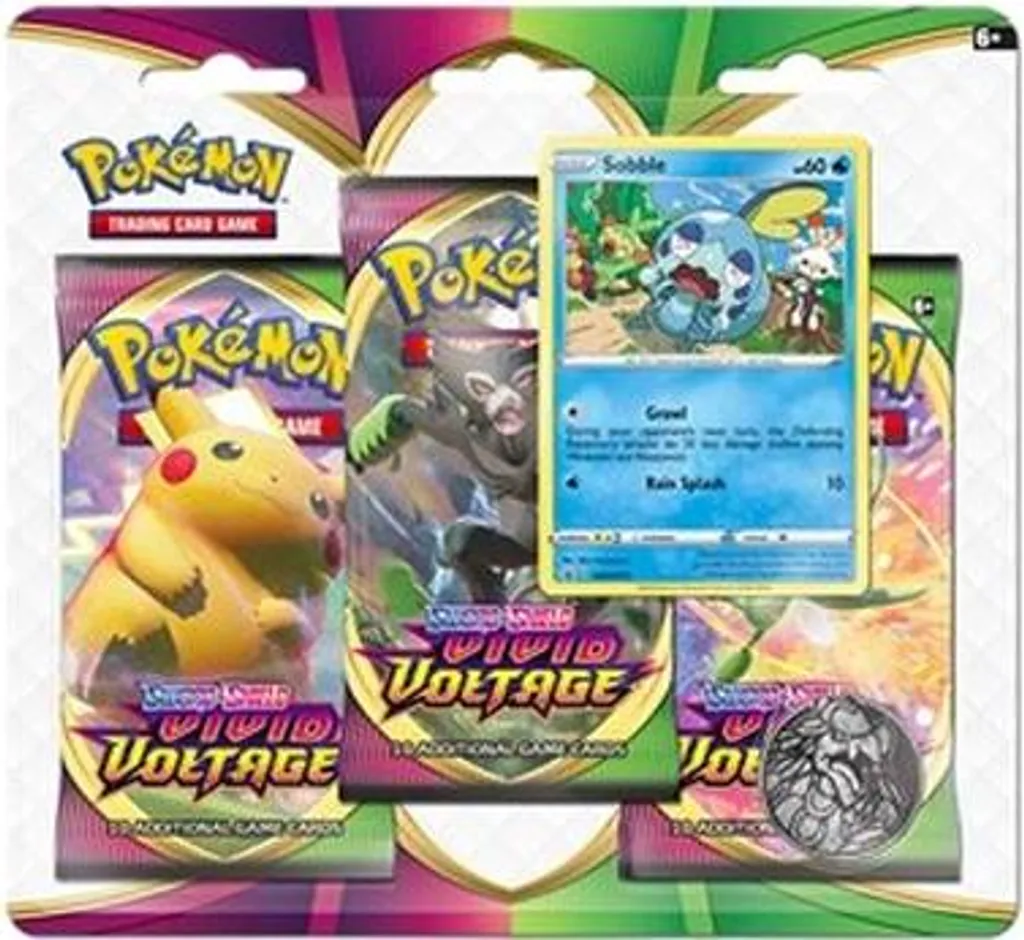 Cadeau Pokémon : Tripack Sobble Vivid Voltage pour Enfants et Adultes