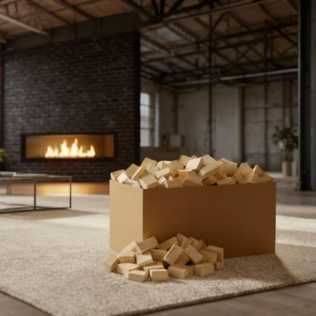 Floranica Bûches Compressées 20kg - Bois Densifié Haute Performance