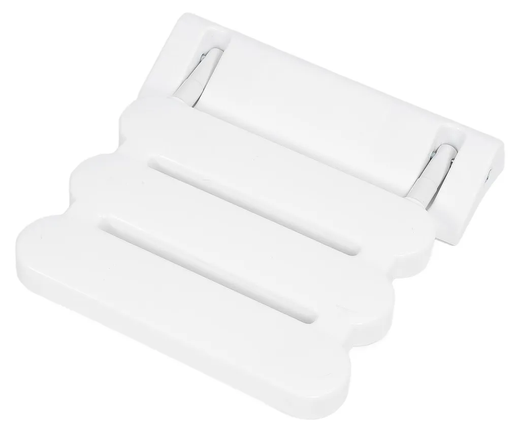 Siège de douche escamotable antidérapant avec fixation murale renforcée - 5