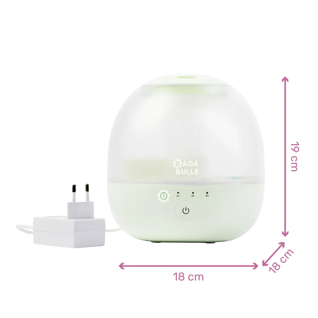 Humidificateur d'air Bubble Silencieux 400ml - Diffuseur LED 7 Couleurs - 4