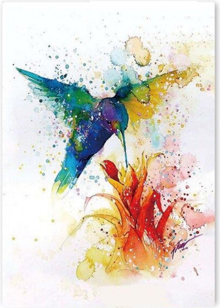 TPFLiving Kunstdruck LW-709 (OHNE RAHMEN) Poster - Leinwand - Wandbild - Hochauflösender Giclée-Druck, langlebig und hochwertig - Abstrakte Aquar...