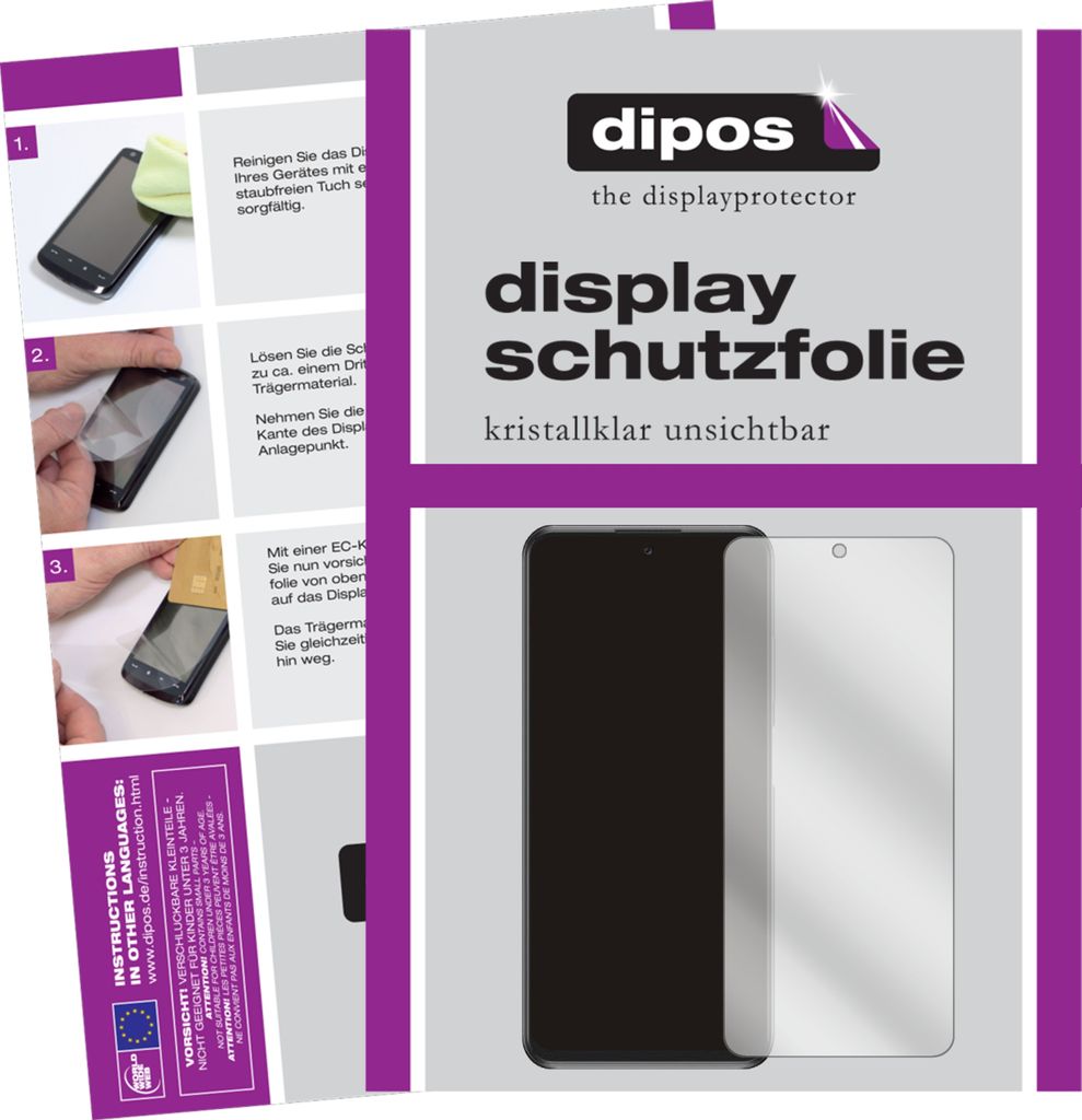 1x Schutzfolie für ZTE S30 Pro klar Displayschutzfolie Folie Display Schutz dipos