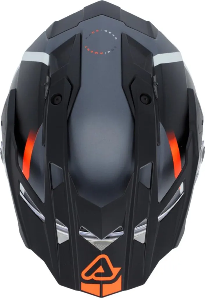 Casque ACERBIS Attack avec Ventilation Optimisée Noir et Orange - L - 5