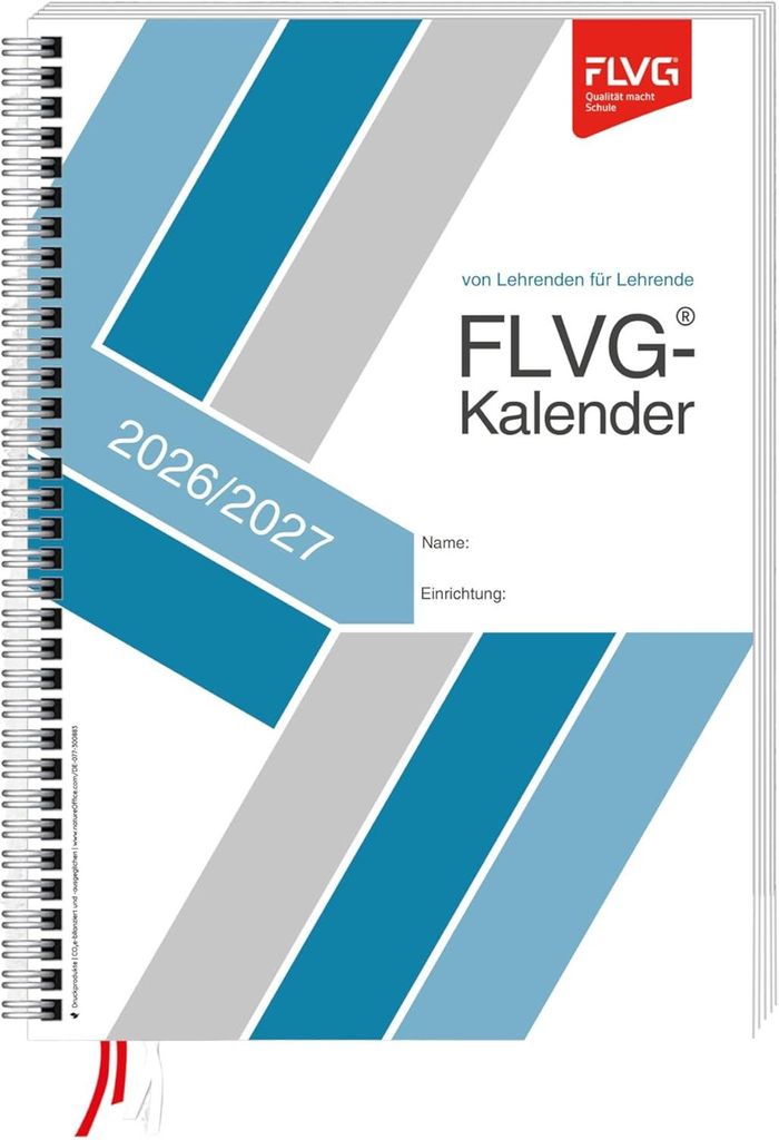 FLVG Lehrerkalender 2026/2027 A4 für Lehrerinnen und Lehrer