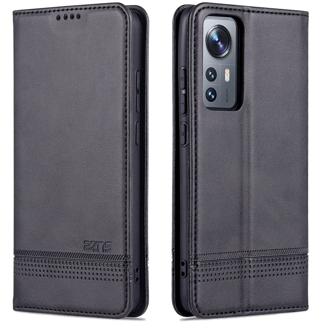Leder-Hülle Für Xiaomi Mi 12 / 12X – Mit Kartenfächern, Standfunktion & Magnetischem Verschluss | Kaffee-Optik