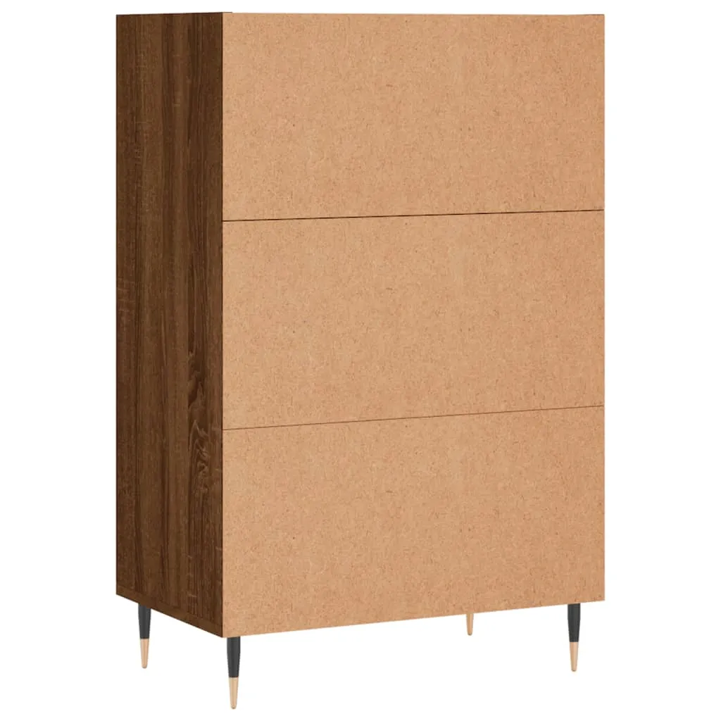 vidaXL Credenza Marrone Effetto Rovere 57x35x90 cm | Mobiletto Legno - 7