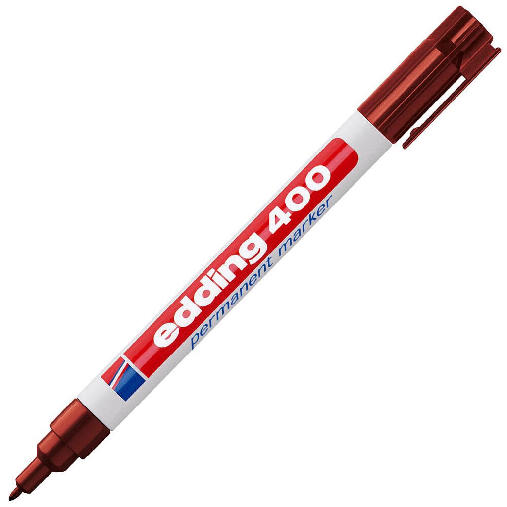 edding 400 pennarello permanente marrone 1,0 mm, 1 pz. Immagine del prodotto 