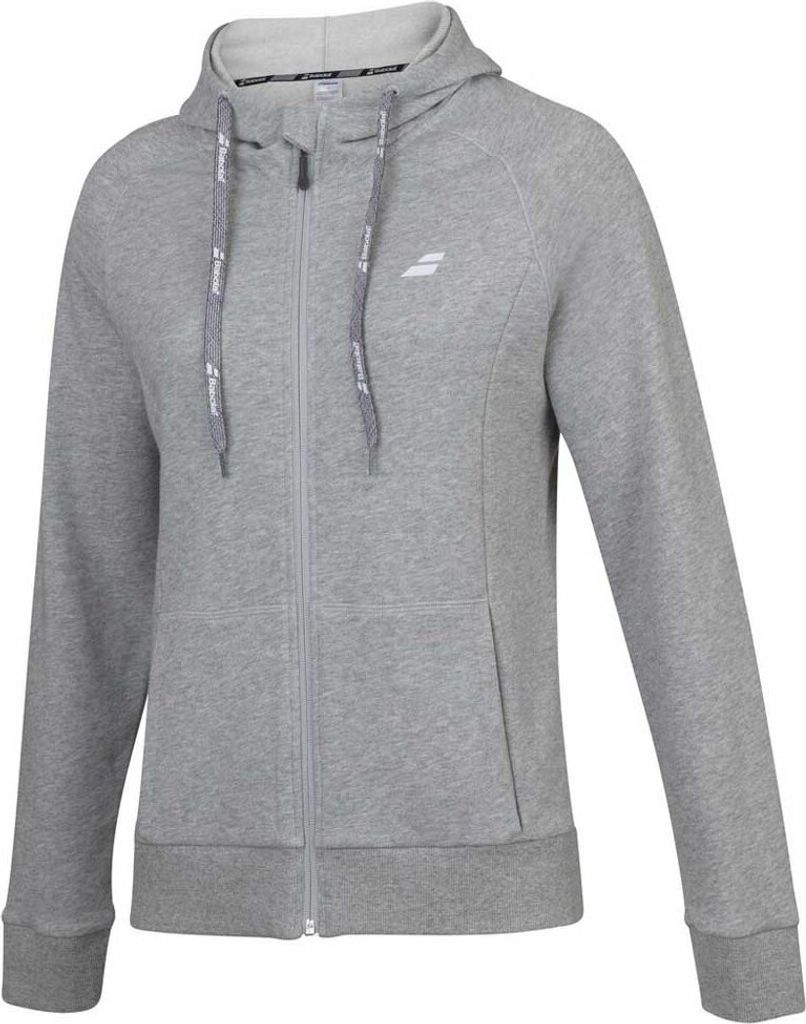 Babolat Exercise Full Zip Hoody Damen, Größe:XS, Farbe:high rise heather