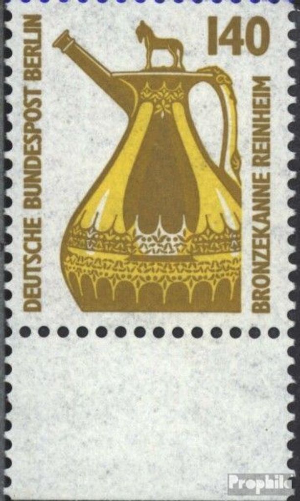 Briefmarken Berlin (West) 1989 Mi 832 Unterrandstück postfrisch Sehenswürdigkeiten