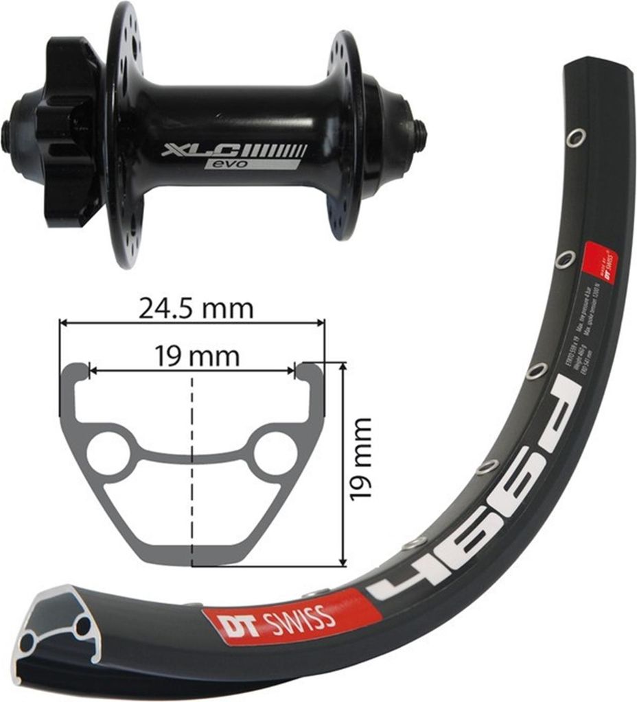 XLC V-Rad 27.5 FW-A12 6-Loch..sz SSP 32L