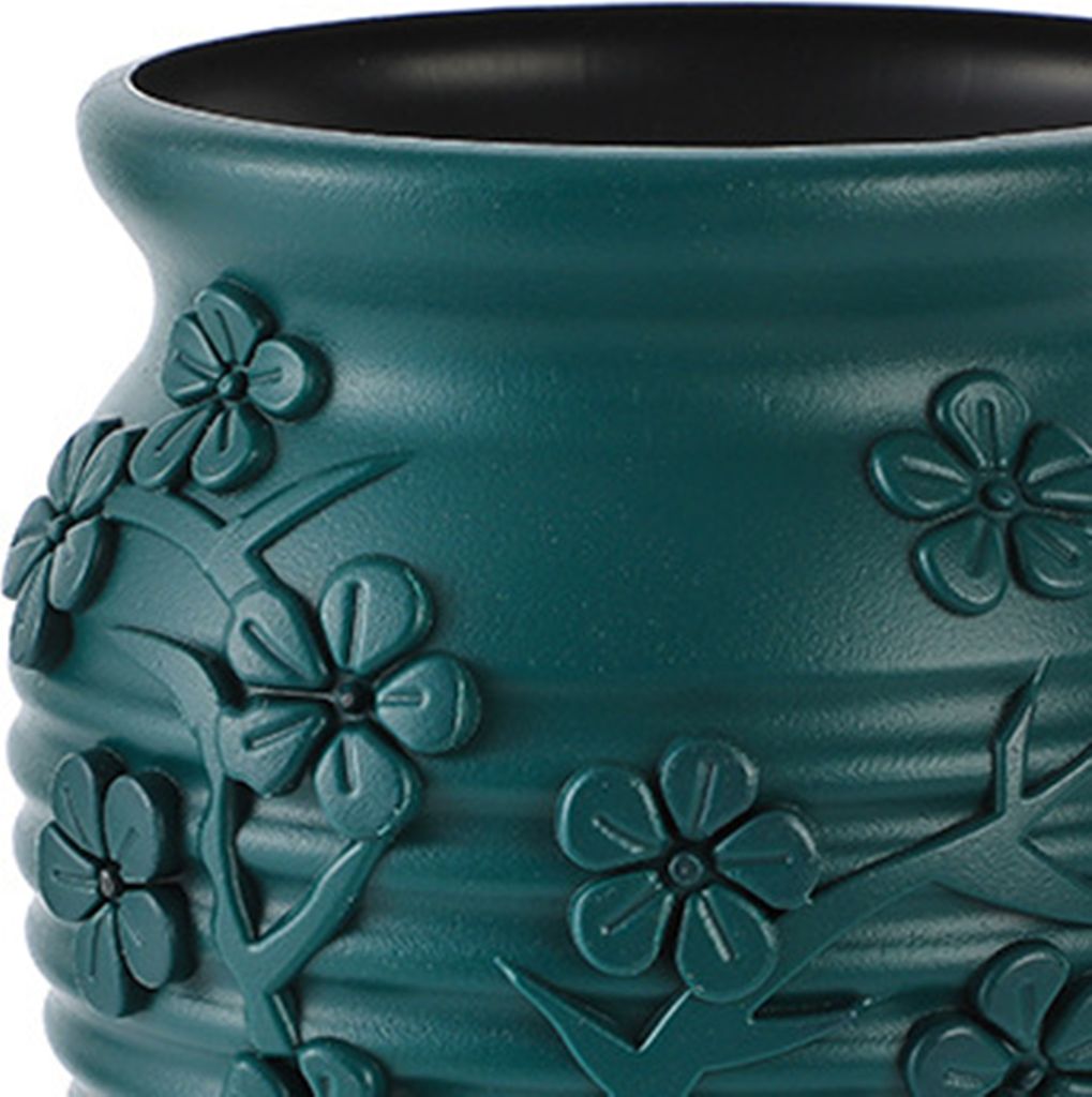 Kreative Blumenvase Dekorative nordische Stilblumenarrangement Hydroponische Vase -Heimdekoration-Navy blau