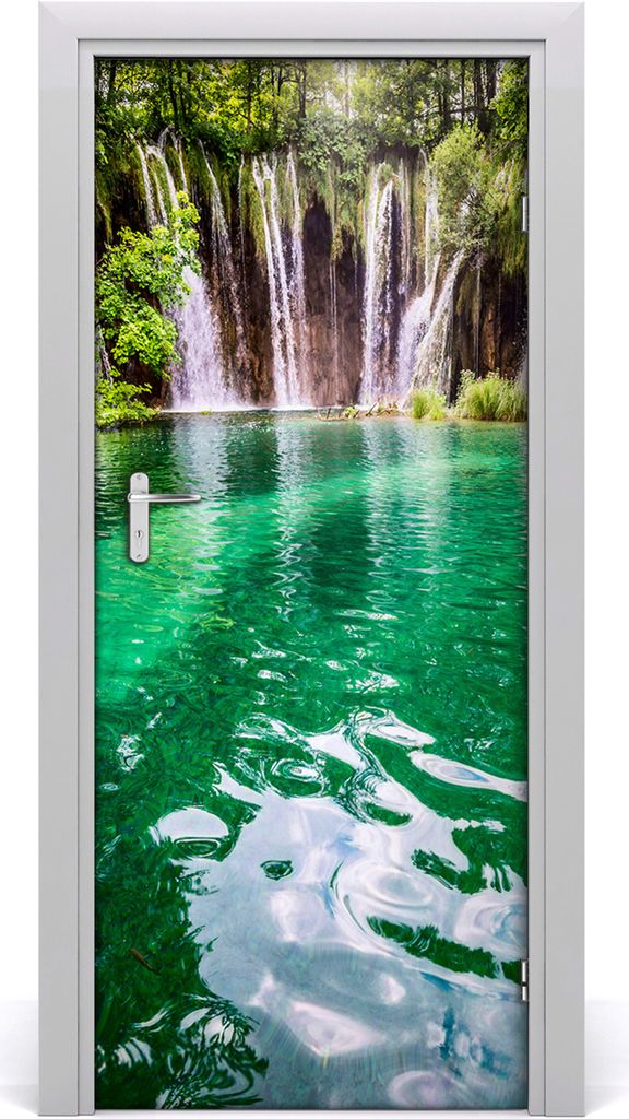 Tulup Türaufkleber 85x205 cm Dekorative Aufkleber Selbstklebend Wasserdichte Tapete Abnehmbar Schlafzimmer Wohnzimmer Wohnkultur - Plitvicer Seen