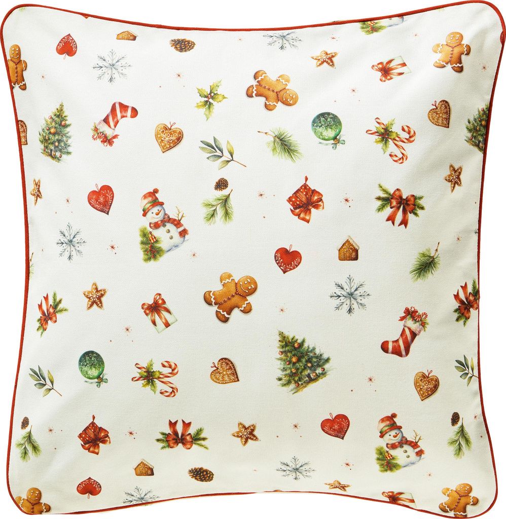 Erwin Müller Kissenhülle Noel" creme-bunt 50x50 cm"