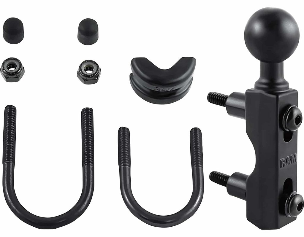 Base combinée avec boule 1" pour moto, etc. Image du produit 
