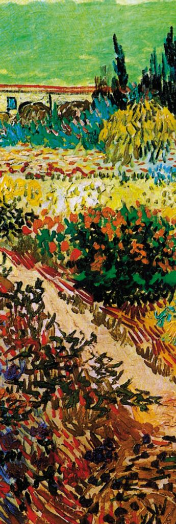Vincent Van Gogh Kunstdruck Bild - Blühender Garten Mit Pfad, 1888, Detail (158 x 53 cm)