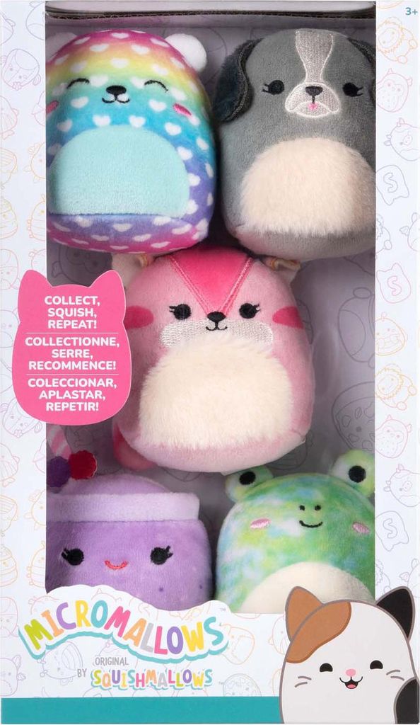 Jazwares Squishmallows Kuscheltier Plüsch Micromallows, 5 Stk.
