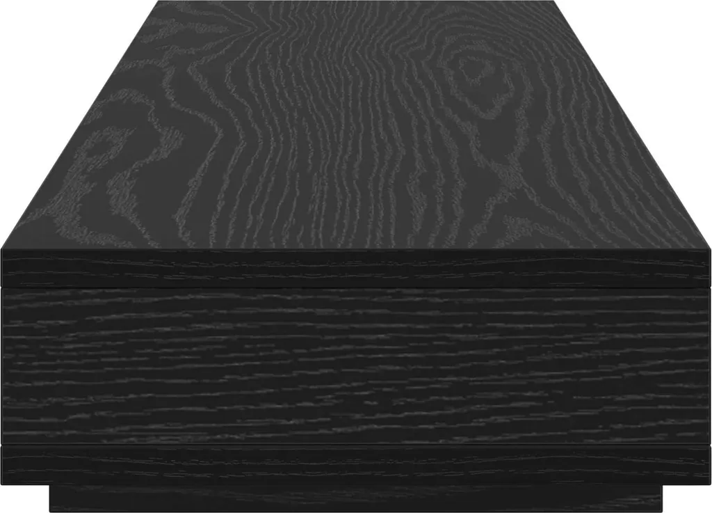 Support d'écran noir 100 x 27 x 15 cm en aggloméré robuste pour bureau - 5