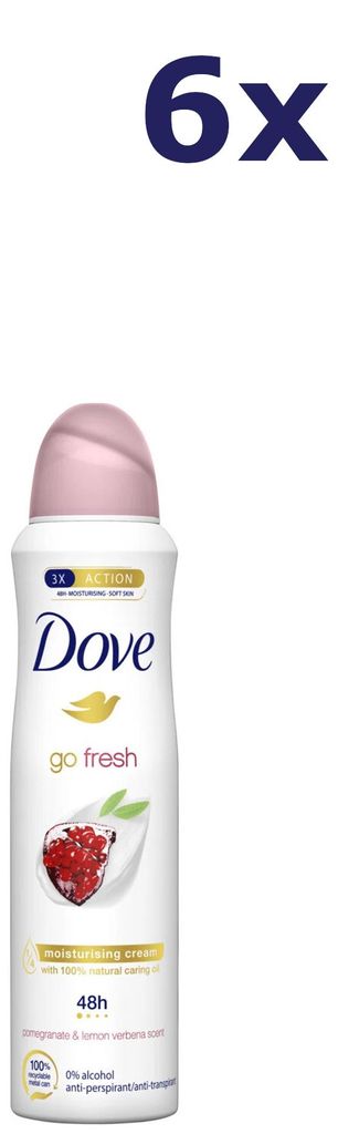 6x Dove Deospray – Go Fresh Granatapfel 150 ml