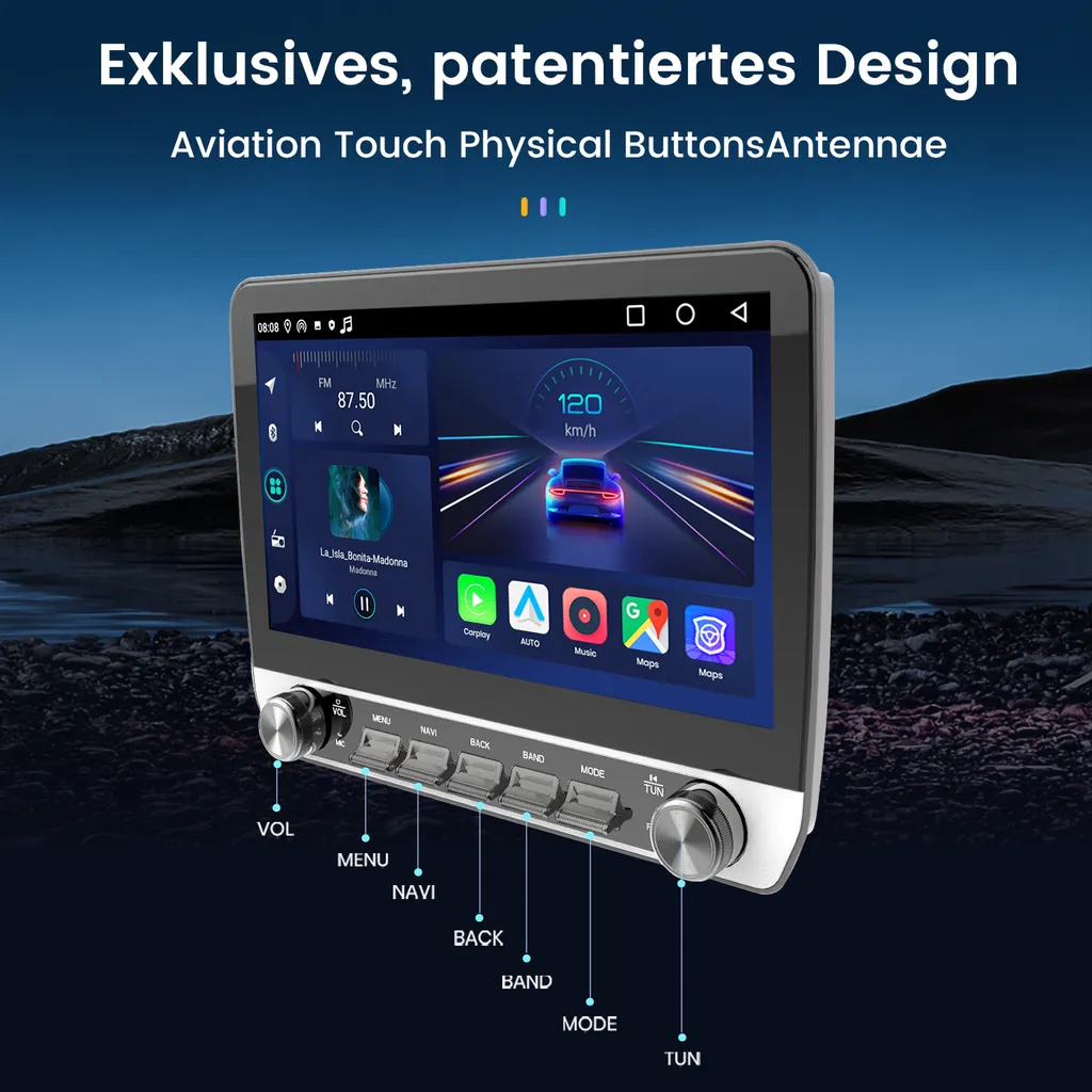 Radio Camper Ducato Android 15: CarPlay 10" per Jumper e Boxer - 7