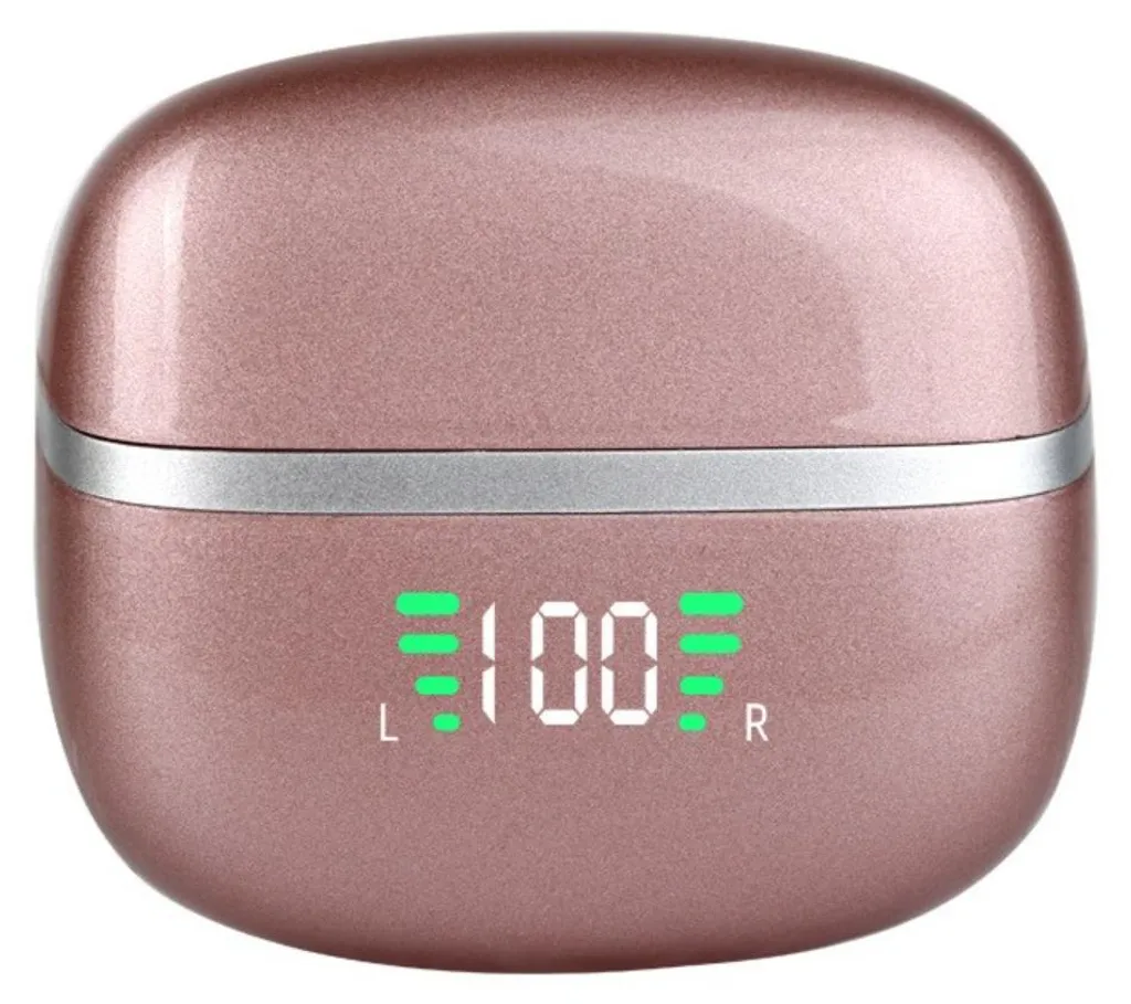 Écouteurs Bluetooth sport TWS avec micro ENC Or rose - Modèle Compact
