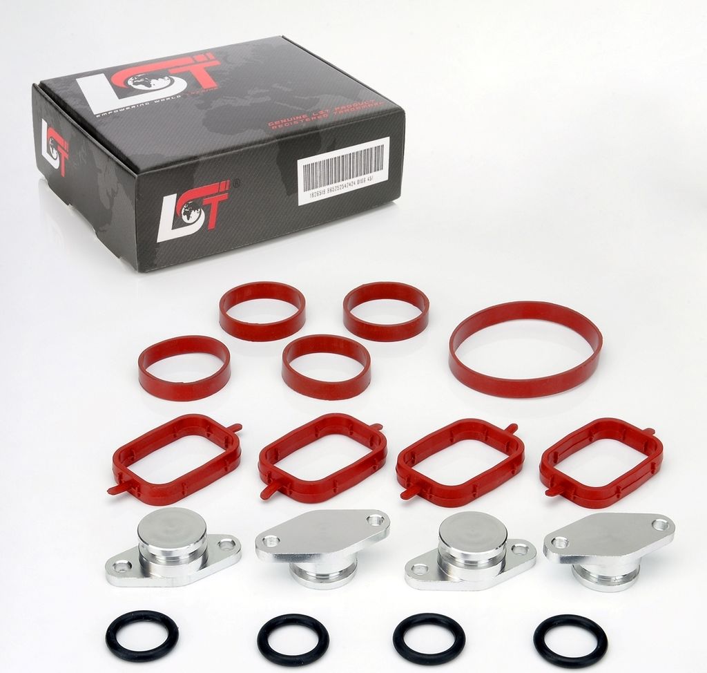 Drallklappen Set 4x 22mm mit O-Ring Dichtung Ansaugbrücke für BMW X3 1er 3er 5er