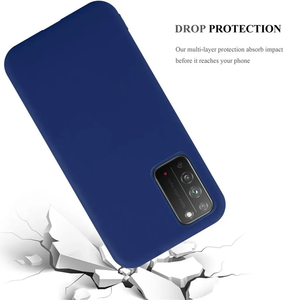 Honor X10 Cover Blu Cadorabo - Custodia Silicone TPU Cool & Trendy - 4
