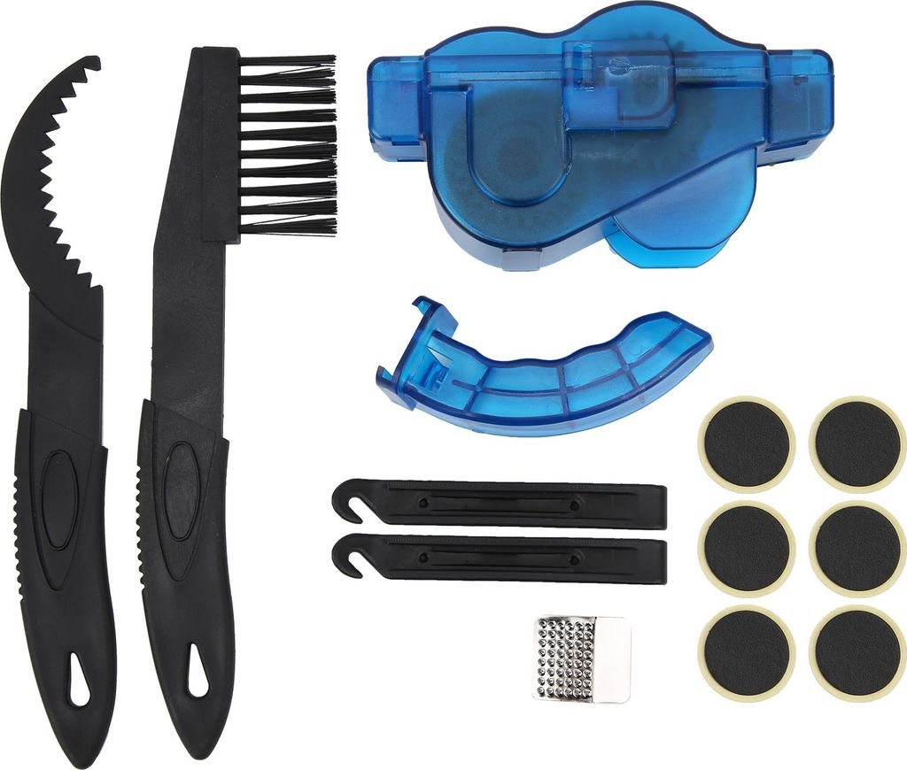 Fahrradkettenschrubberbürstenreinigungskit Fahrrad Reifen Reparaturset Wartung Zubehör