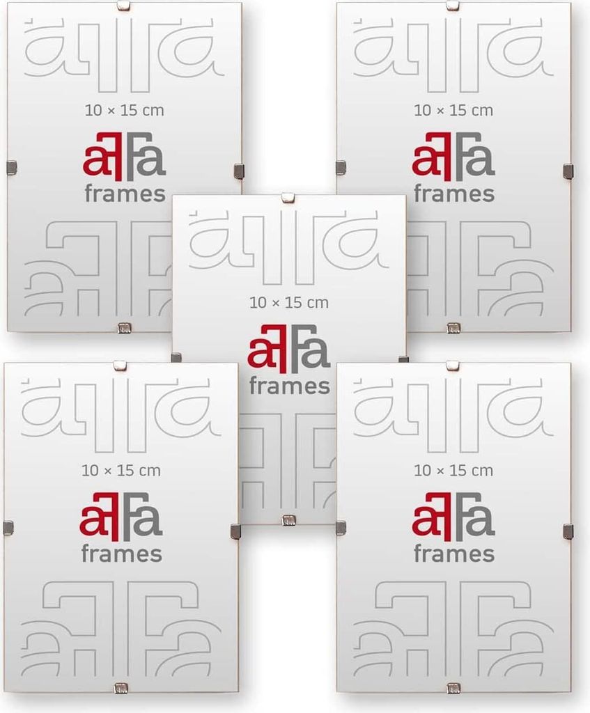 aFFa frames Rahmenloser Bilderhalter | Bilderrahmen | Acrylglas | mit Clips | für Fotos und Poster | Plakatrahmen | Cliprahmen | Posterrahmen |Ple...