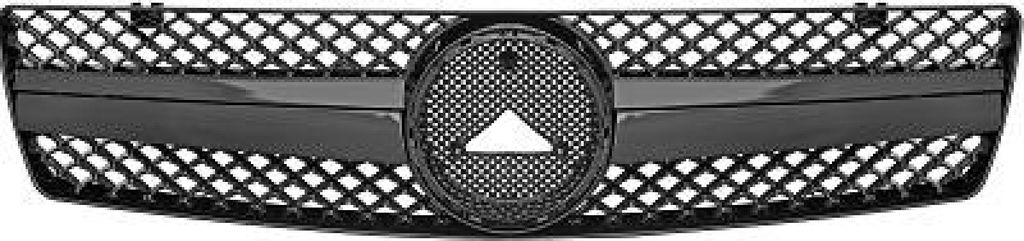 DIEDERICHS 1609440 Kühlergrill Frontgrill passend für MERCEDES-BENZ SL (R129) Schwarz Glänzend