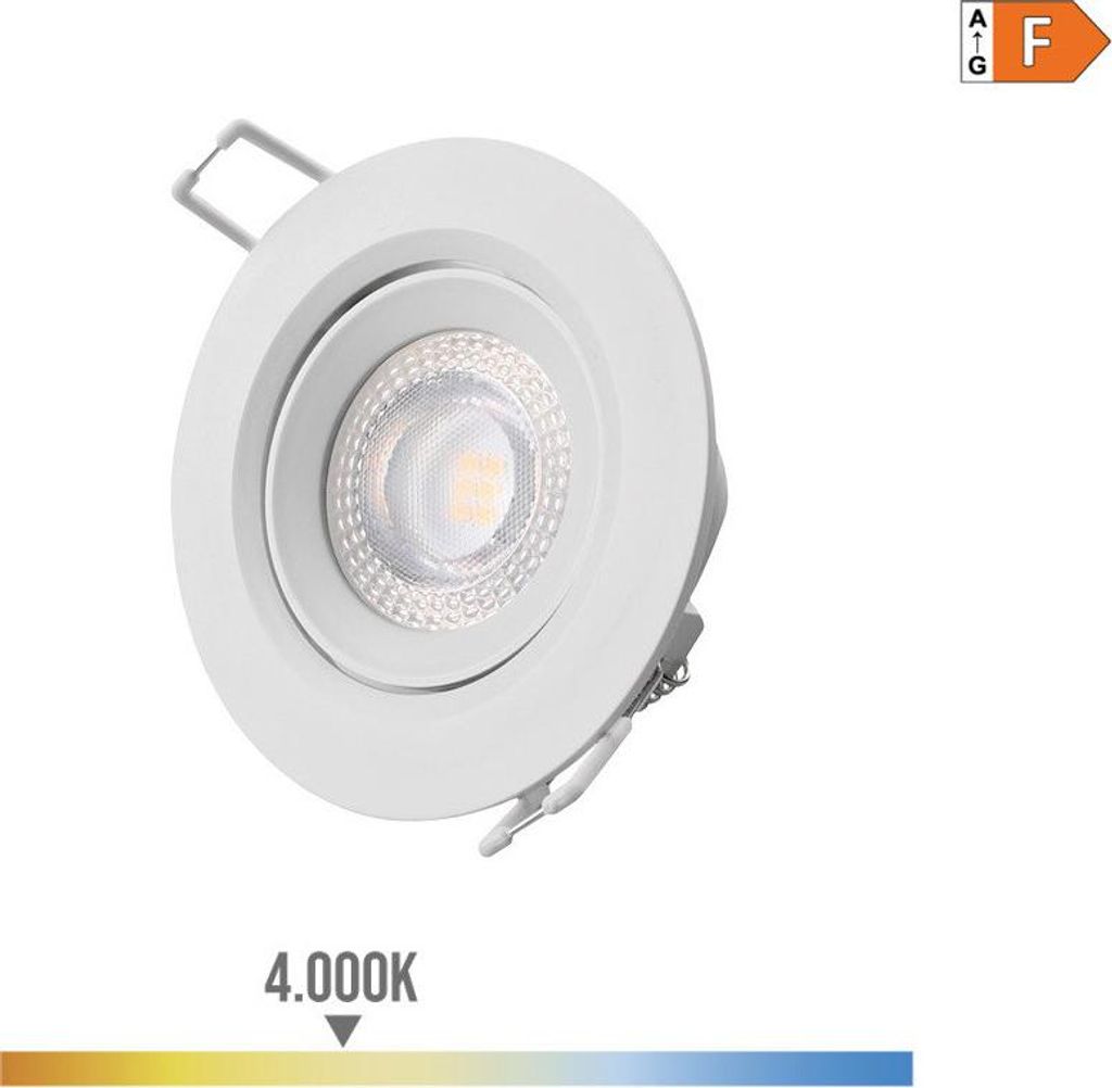 LED-Einbaustrahler EDM - 5W - 380lm - 4000K - Weiß - 31631