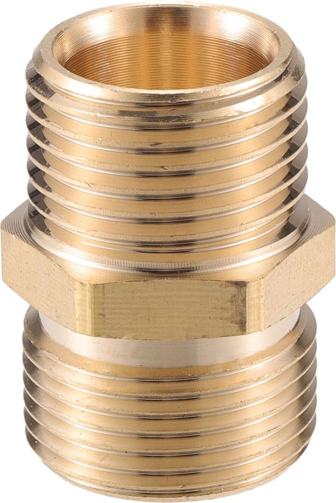 Hochdruckreiniger-Anschluss, M22x1.5 auf G1/2"-Adapter, Messing-Schraubenschlauchanschluss, universell für Hochdruckreiniger-Schnellkupplung, Mess...